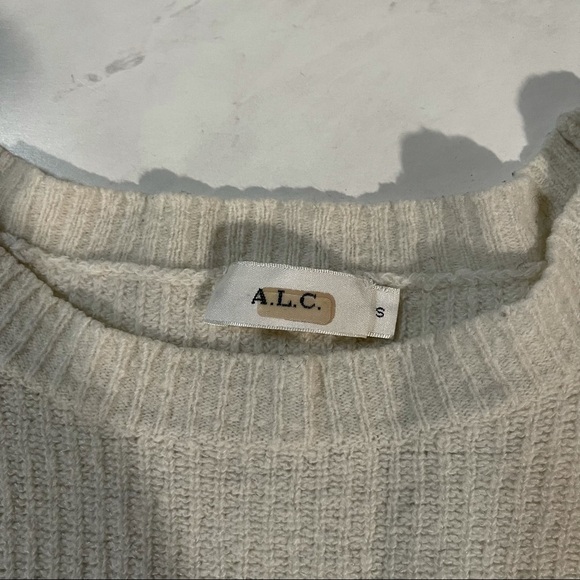 A.L.C. Women’s Meryl Striped Wool Blend Pullover Sweater Size Small - Picture 5 of 7
